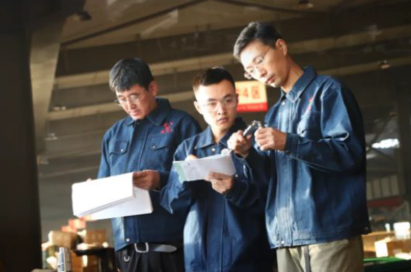 Technical personnel collaborate